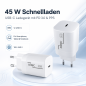 Preview: USB C бързо зарядно устройство / захранващ адаптер 45 W, Power Delivery 3.0, PPS технология, DINIC кутия с евроотвор